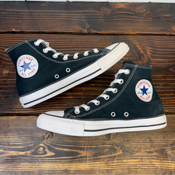 Converse Chuck Taylor All Star Hi Black Canvas Sneakers – Women’s 8 / Men’s 6 - Picture 6 of 9